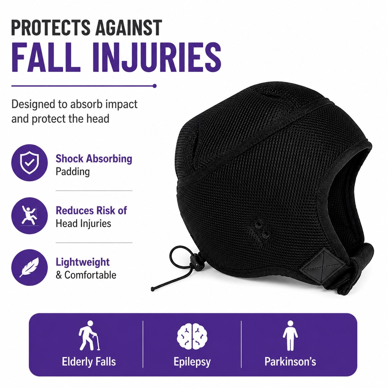 DazzleSafe™ Epilepsy Helmet | Elderly Fall Protection Helmet - Image 8