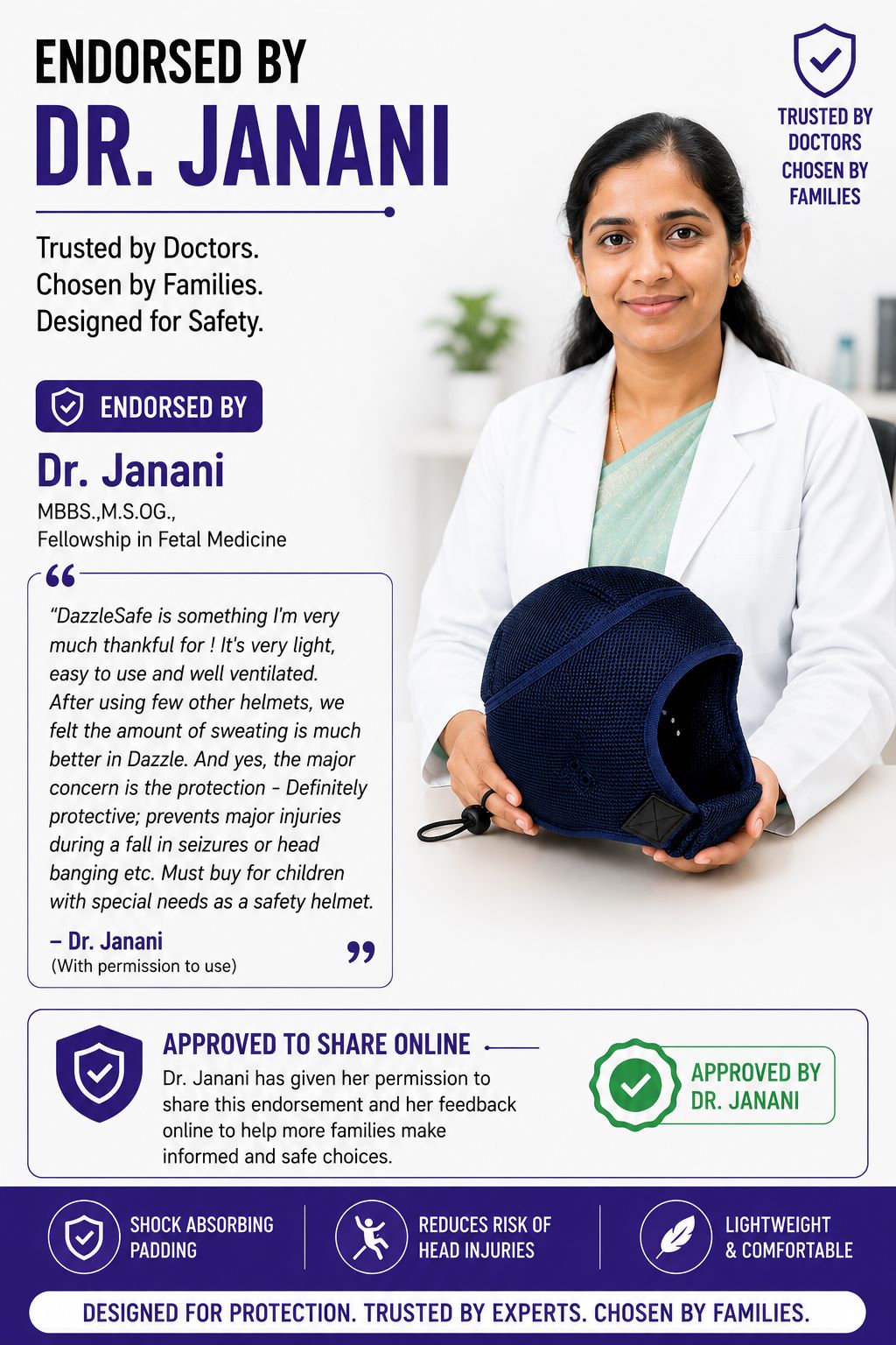 DazzleSafe™ Epilepsy Helmet | Elderly Fall Protection Helmet - Image 11
