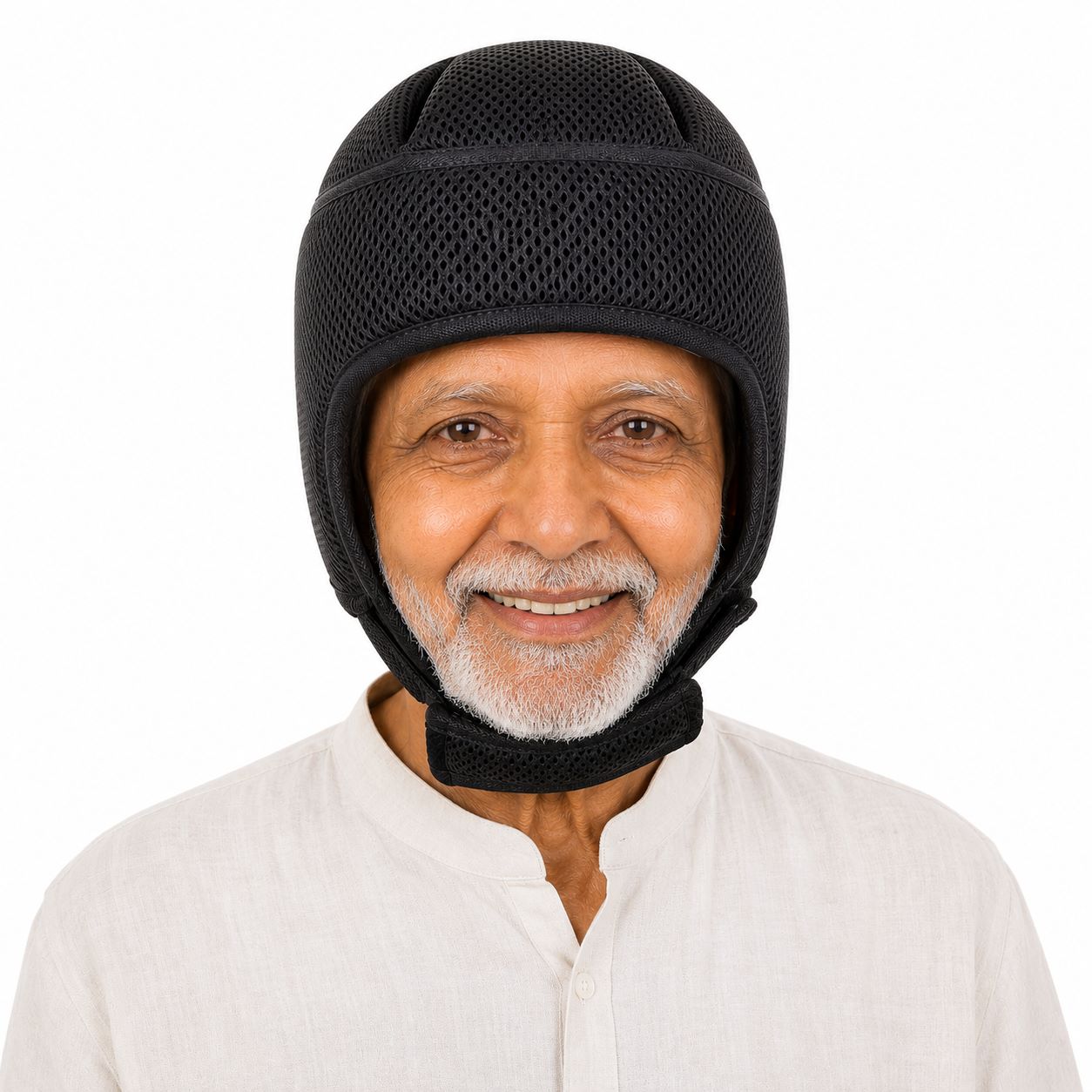 DazzleSafe Black protective headgear for elderly fall protection and seizure safety