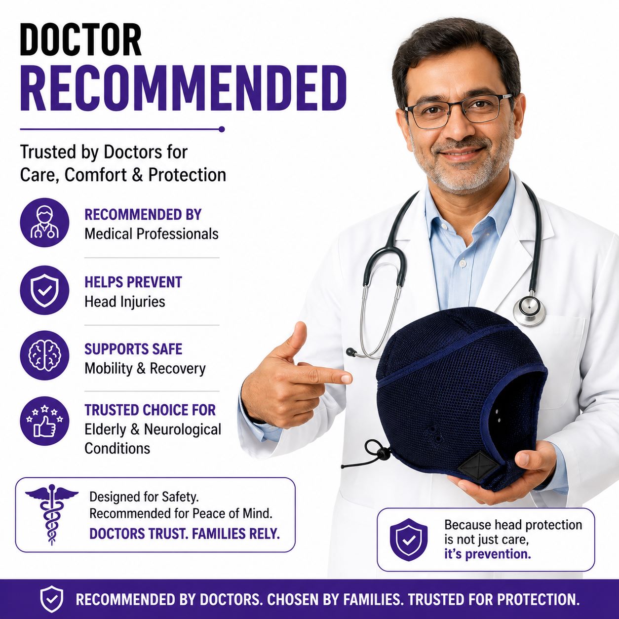 DazzleSafe™ Epilepsy Helmet | Elderly Fall Protection Helmet - Image 10